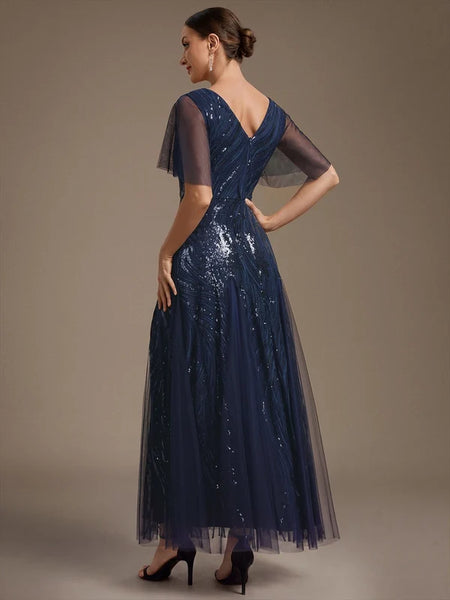Vestido de Fiesta Talla XXL 16 —  Azul Marino — Entrega Inmediata