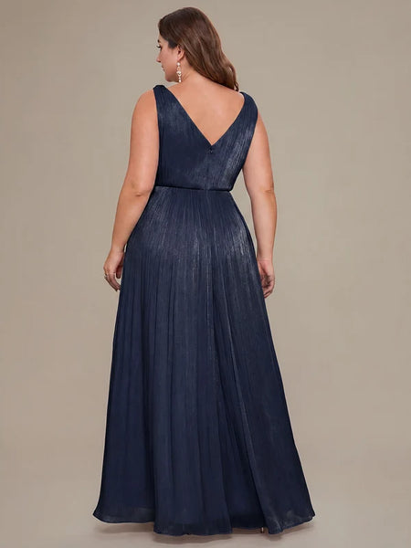 Vestido de Fiesta Talla XL — Azul Marino — Entrega Inmediata
