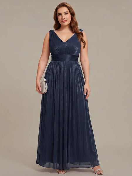 Vestido de Fiesta Talla XL — Azul Marino — Entrega Inmediata