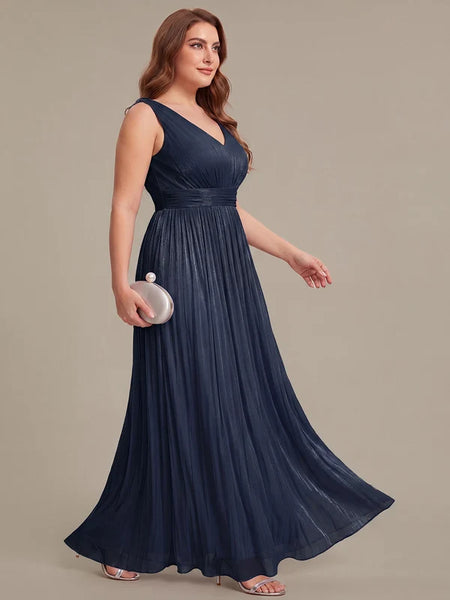 Vestido de Fiesta Talla XL — Azul Marino — Entrega Inmediata