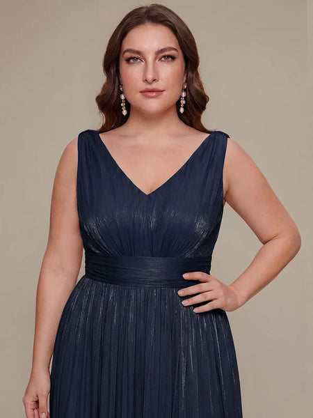 Vestido de Fiesta Talla XL — Azul Marino — Entrega Inmediata