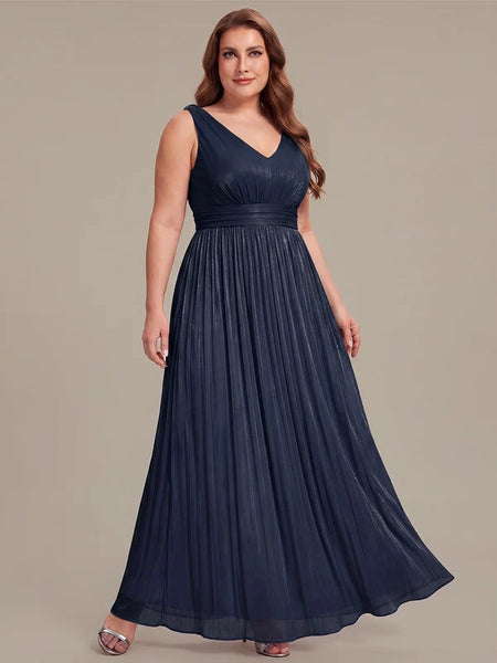 Vestido de Fiesta Talla XL — Azul Marino — Entrega Inmediata