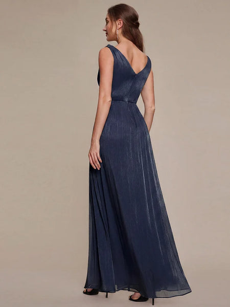 Vestido de Fiesta Talla XL — Azul Marino — Entrega Inmediata