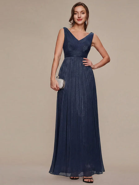Vestido de Fiesta Talla XL — Azul Marino — Entrega Inmediata