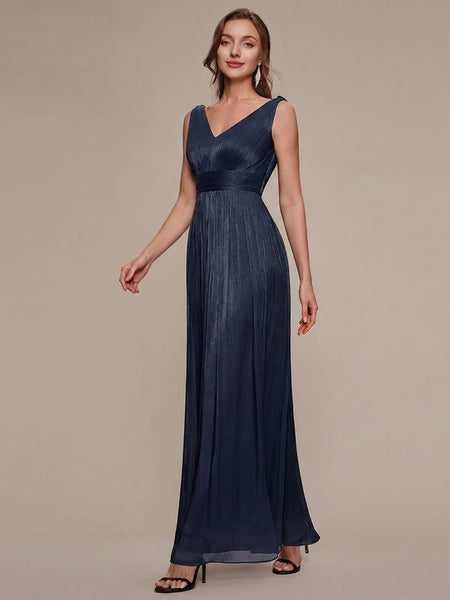 Vestido de Fiesta Talla XL — Azul Marino — Entrega Inmediata