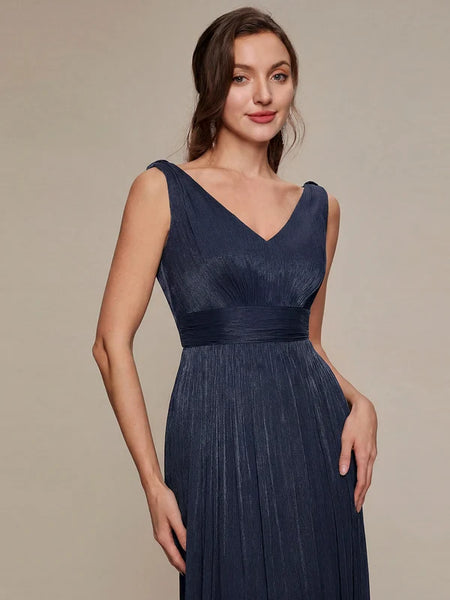 Vestido de Fiesta Talla XL — Azul Marino — Entrega Inmediata