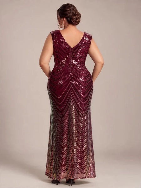 Vestido de Fiesta Talla L —  Borgoña — Entrega Inmediata
