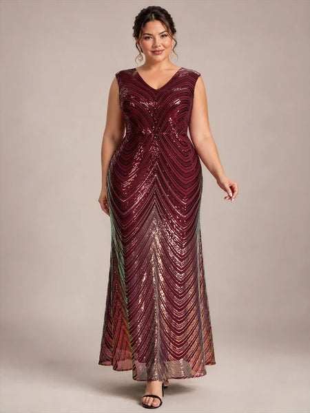Vestido de Fiesta Talla L —  Borgoña — Entrega Inmediata