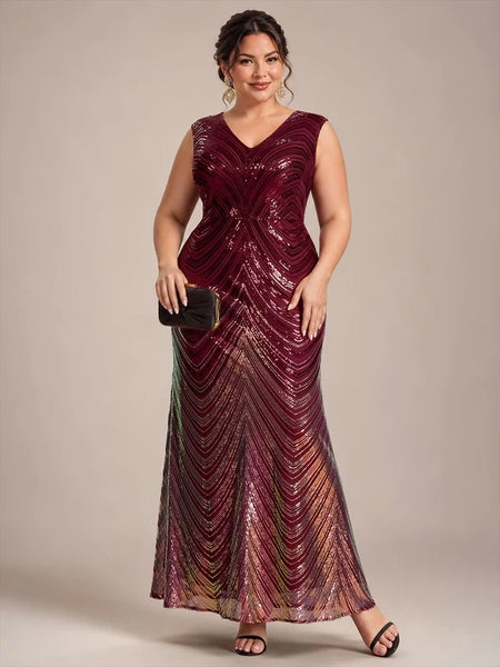 Vestido de Fiesta Talla L —  Borgoña — Entrega Inmediata