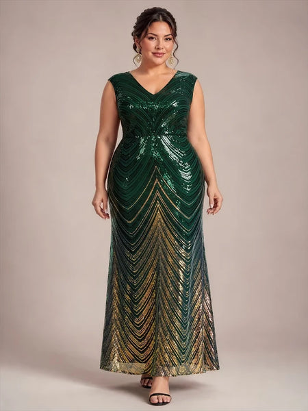 Vestido de Fiesta Talla XL —  Verde Oscuro — Entrega Inmediata