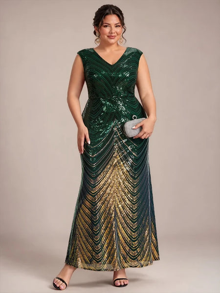 Vestido de Fiesta Talla XL —  Verde Oscuro — Entrega Inmediata
