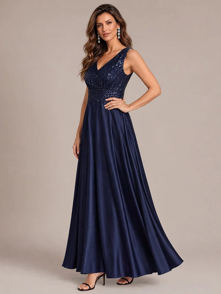 Vestido de Fiesta Talla XL — Azul Marino  — Entrega Inmediata