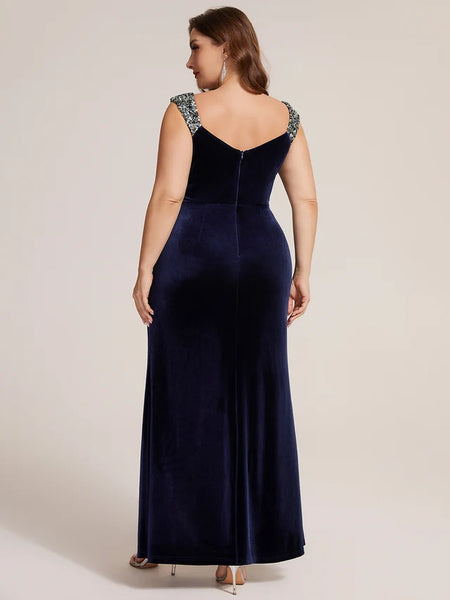 Vestido de Fiesta Talla M — Azul Marino — Entrega Inmediata