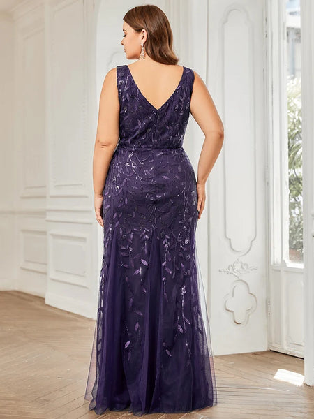 Vestido Largo de Fiesta Talla S — Morado Oscuro — Entrega Inmediata