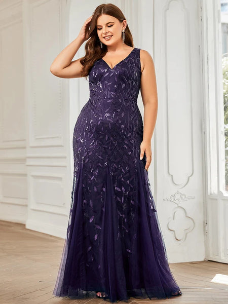 Vestido Largo de Fiesta Talla S — Morado Oscuro — Entrega Inmediata