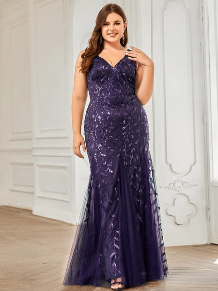 Vestido Largo de Fiesta Talla S — Morado Oscuro — Entrega Inmediata
