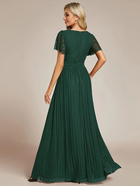 Vestido de Fiesta Talla M  — Verde Oscuro — Entrega Inmediata