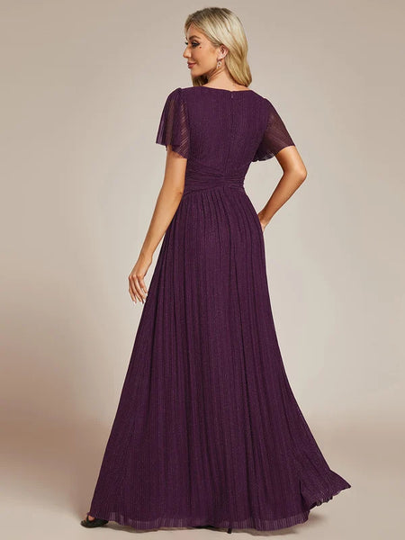 Vestido de Fiesta Talla XXL 16  — Glicina Morada — Entrega Inmediata