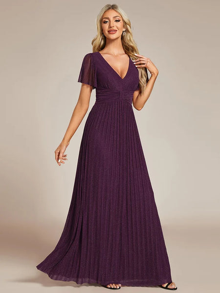 Vestido de Fiesta Talla XXL 16  — Glicina Morada — Entrega Inmediata