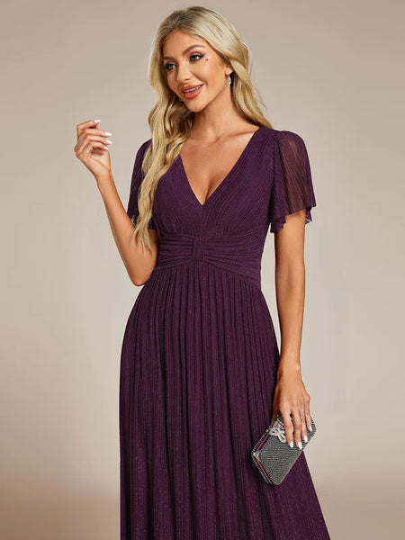 Vestido de Fiesta Talla XXL 16  — Glicina Morada — Entrega Inmediata