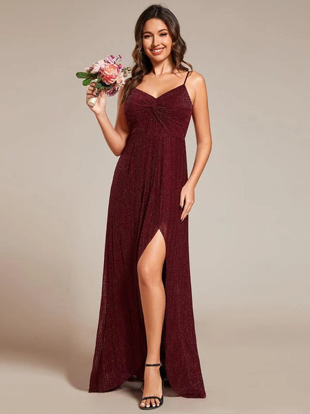 Vestido de Fiesta Talla XXS — Burdeo — Entrega Inmediata
