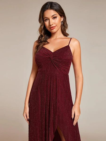 Vestido de Fiesta Talla XXS — Burdeo — Entrega Inmediata