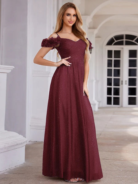 Vestido Largo de Fiesta  Talla XXXXL — Burdeo — Entrega Inmediata