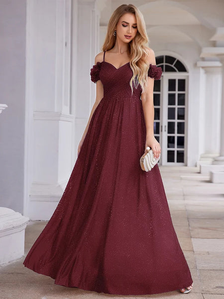 Vestido Largo de Fiesta  Talla XXXXL — Burdeo — Entrega Inmediata
