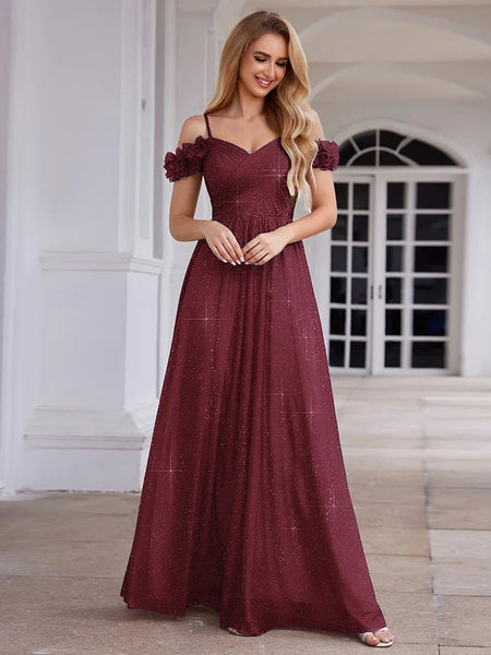 Vestido Largo de Fiesta  Talla XXXXL — Burdeo — Entrega Inmediata