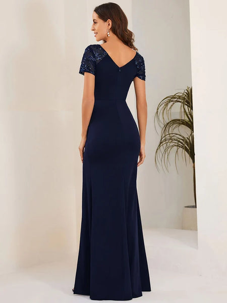 Vestido de Fiesta Talla XS — Azul Marino — Entrega Inmediata