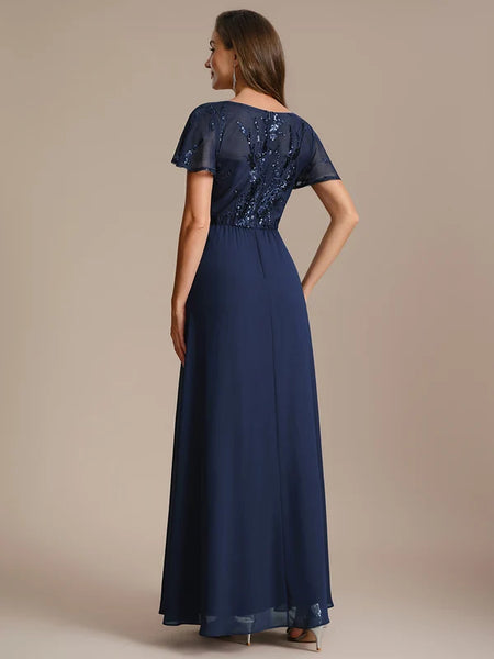 Vestido de Fiesta Talla XL — Azul Marino — Entrega Inmediata