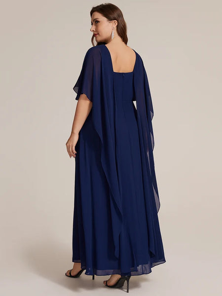 Vestido de Fiesta Talla XXL 16 — Azul Marino— Entrega Inmediata