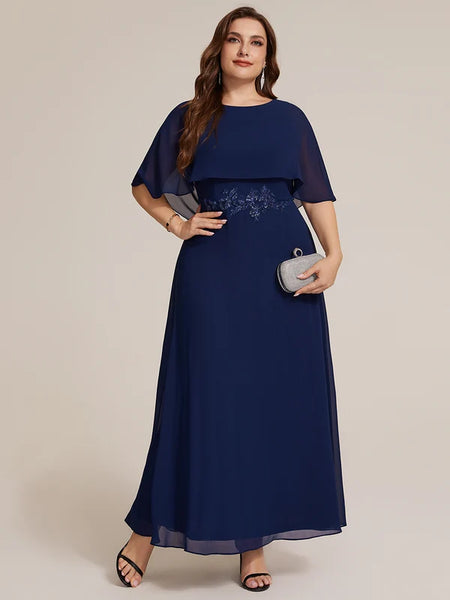 Vestido de Fiesta Talla XXL 16 — Azul Marino— Entrega Inmediata