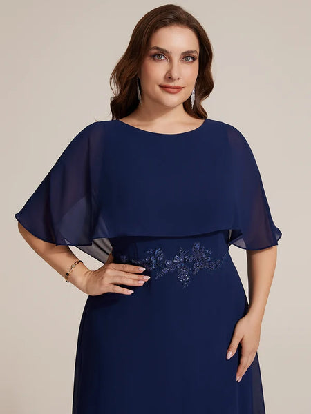 Vestido de Fiesta Talla XXL 16 — Azul Marino— Entrega Inmediata