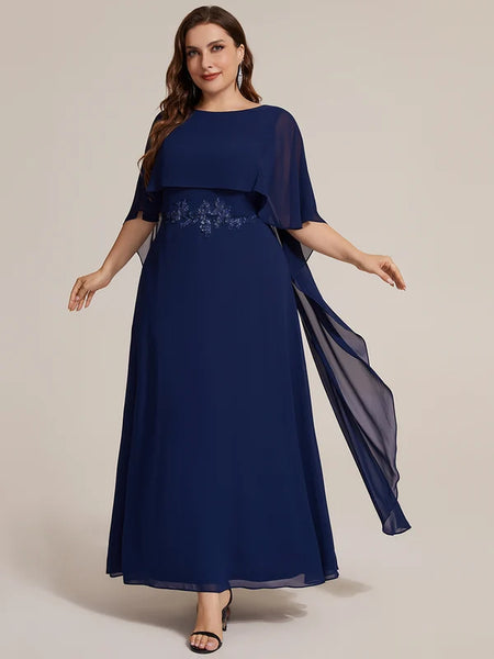 Vestido de Fiesta Talla XXL 16 — Azul Marino— Entrega Inmediata