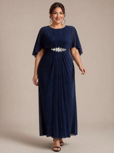 Vestido de Fiesta Talla XXL 16 — Azul Marino — Entrega Inmediata