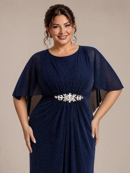 Vestido de Fiesta Talla XXL 16 — Azul Marino — Entrega Inmediata
