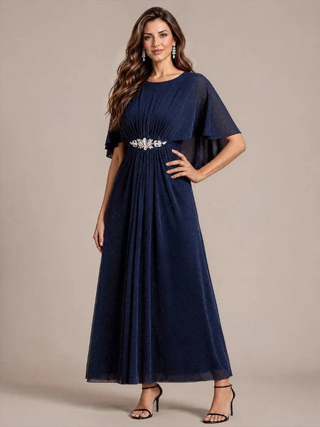 Vestido de Fiesta Talla XXL 16 — Azul Marino — Entrega Inmediata