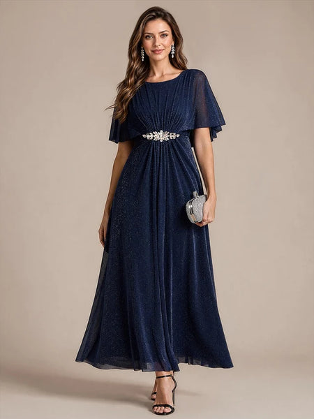 Vestido de Fiesta Talla XXL 16 — Azul Marino — Entrega Inmediata