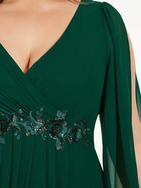 Vestido de Fiesta Talla XXL 18 — Verde Oscuro — Entrega Inmediata