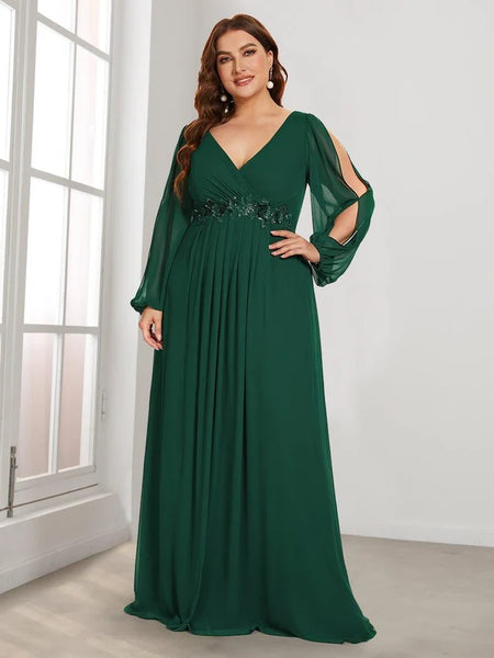 Vestido de Fiesta Talla XXL 18 — Verde Oscuro — Entrega Inmediata