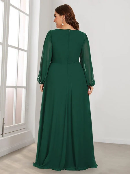 Vestido de Fiesta Talla XXL 18 — Verde Oscuro — Entrega Inmediata