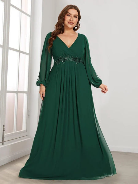 Vestido de Fiesta Talla XXL 18 — Verde Oscuro — Entrega Inmediata