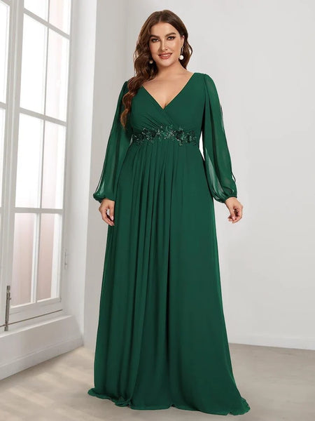 Vestido de Fiesta Talla XXL 18 — Verde Oscuro — Entrega Inmediata