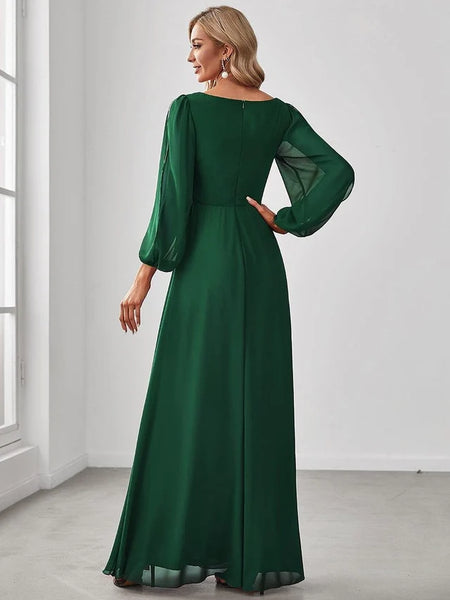 Vestido de Fiesta Talla XXL 18 — Verde Oscuro — Entrega Inmediata
