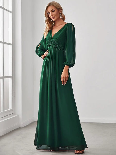 Vestido de Fiesta Talla XXL 18 — Verde Oscuro — Entrega Inmediata