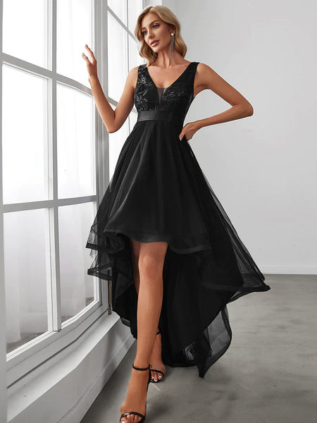 Vestido de Fiesta Talla XS — Negro — Entrega Inmediata