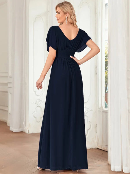 Vestido de Fiesta Talla XXXXL 26 — Azul Marino — Entrega Inmediata