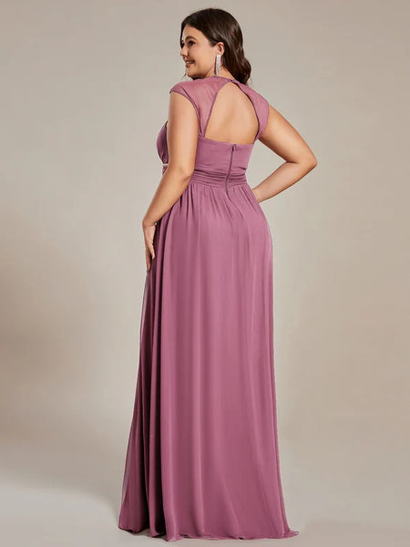 Vestido de Fiesta Talla XXXXL 26 — Orquídea Púrpura  — Entrega Inmediata