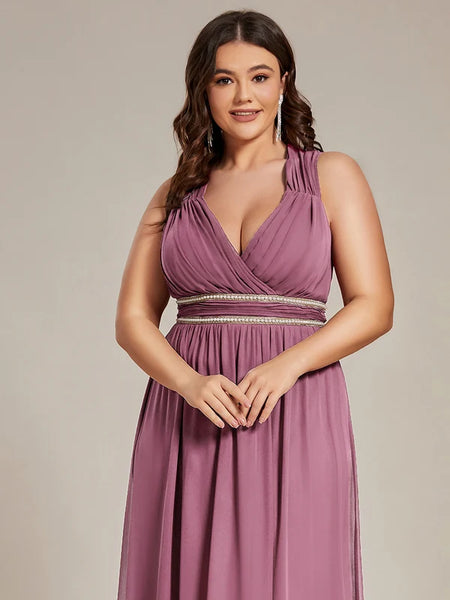 Vestido de Fiesta Talla XXXXL 26 — Orquídea Púrpura  — Entrega Inmediata